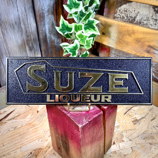 Petite plaque publicitaire pour la liqueur SUZE 1970