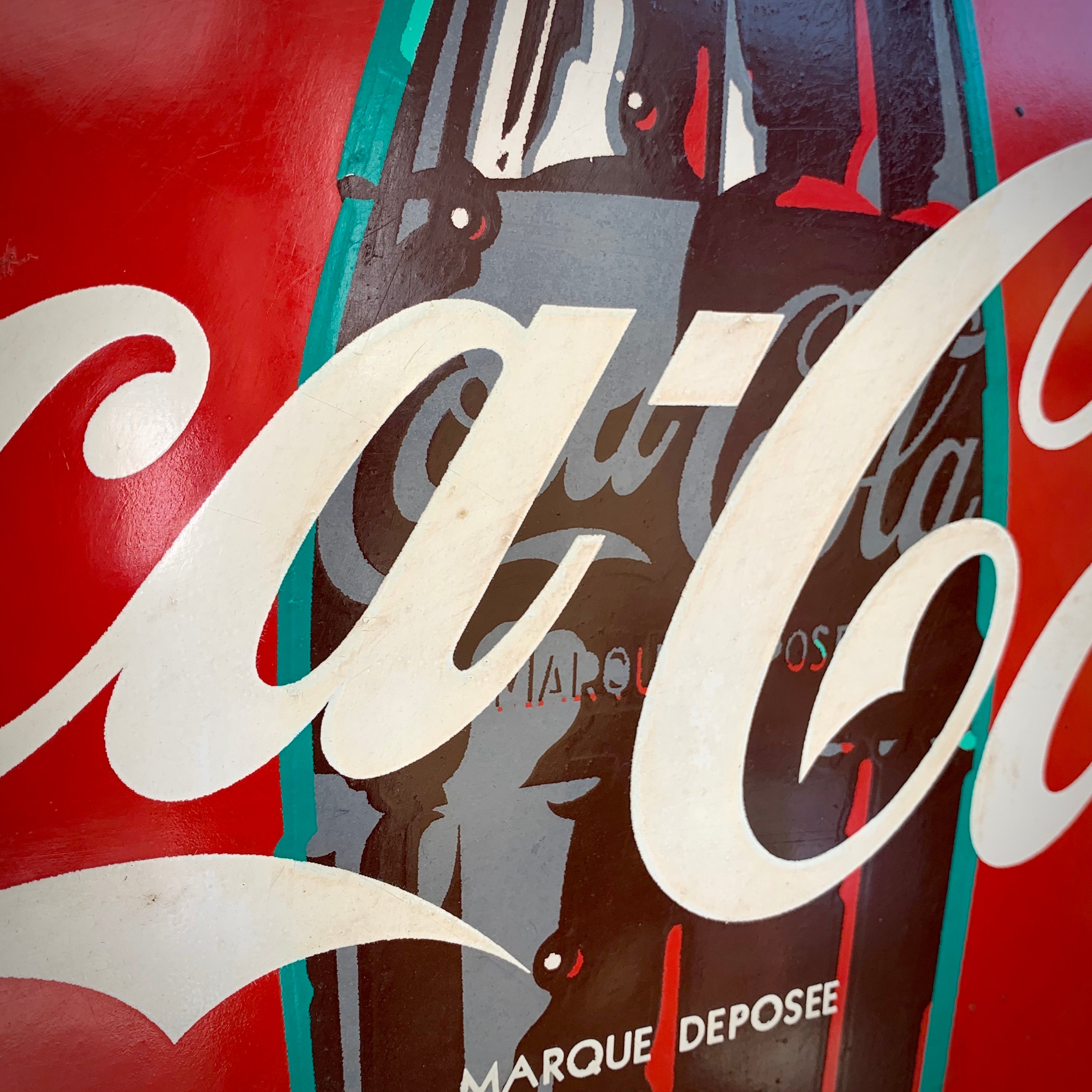Plaque publicitaire Coca-Cola. Années 50/60. NEUHAUS-Bagneux.