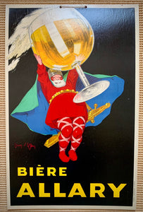 Carton publicitaire pour la bière Allary, de la brasserie Schneider illustration Jean d'Ylen, vers 1930.