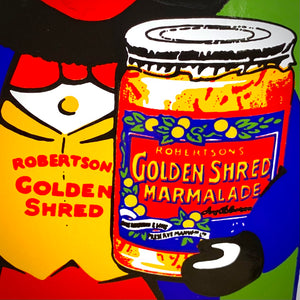 Plaque émaillée publicitaire Robertson's Marmalade Golden Shred