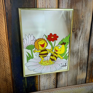 Miroir d'enfant illustrée de Maya l'abeille et Willy - 1978