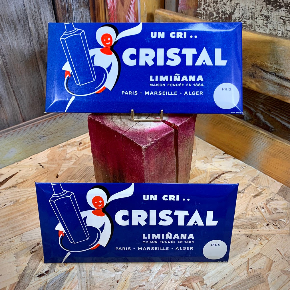 Glacoïde publicitaire Cristal Limiñana. Pastis de Marseille. 1960.
